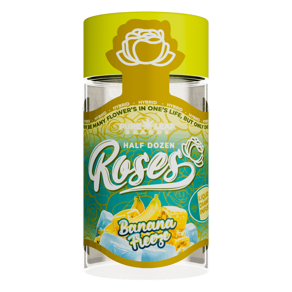 BANANA FREEZE Roses 6 Pack Indica | Liquid Diamond Infused | 3.6G (.6g ea) - image 1