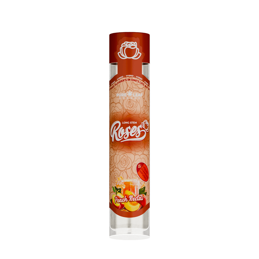 PEACH NECTAR Roses Long Stem Hybrid 1G | Liquid Diamond Infused - image 1