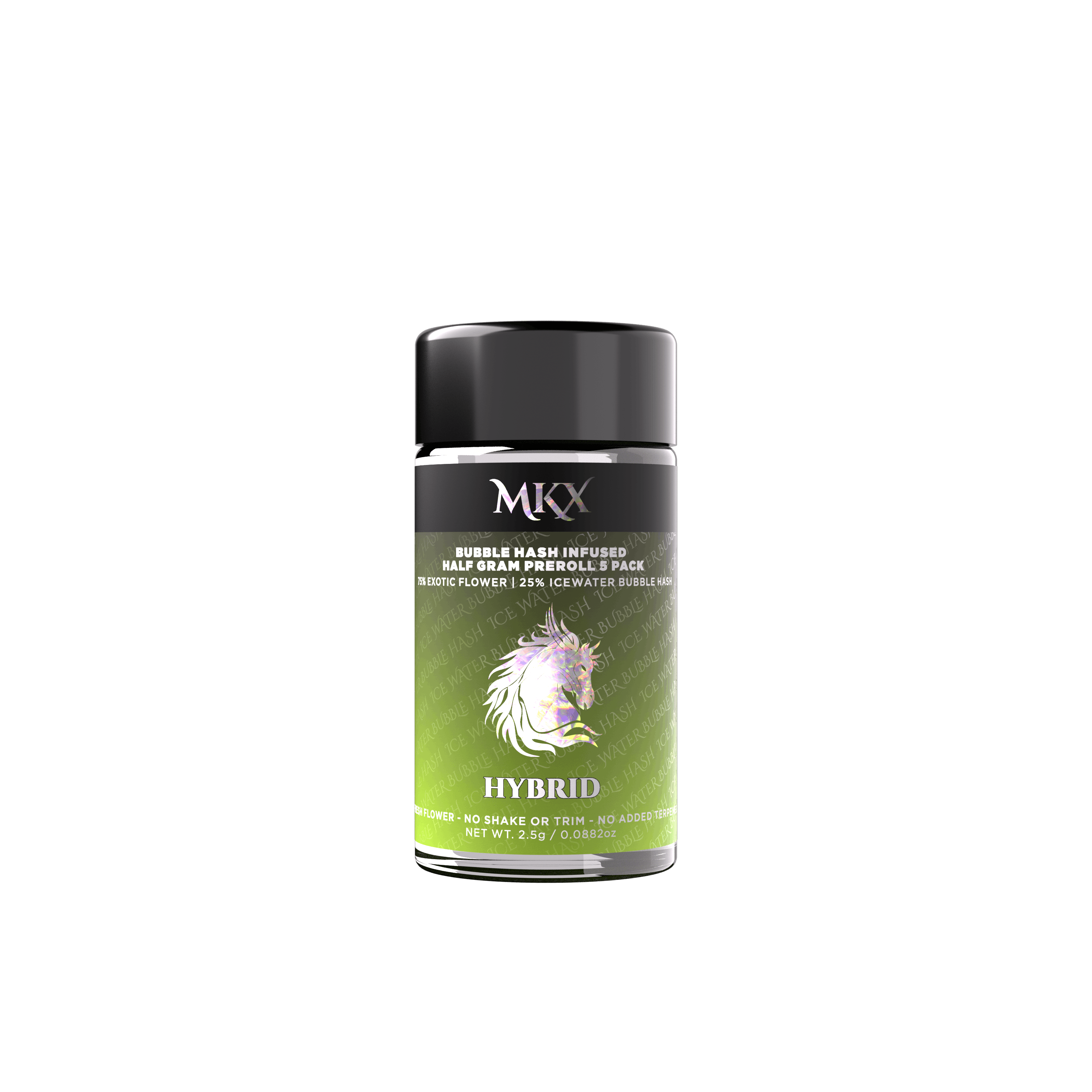 MKX | Infused Bubble Hash Pre-Roll 5 Pack | Papaya Bomb | .5g x 5 - image 1