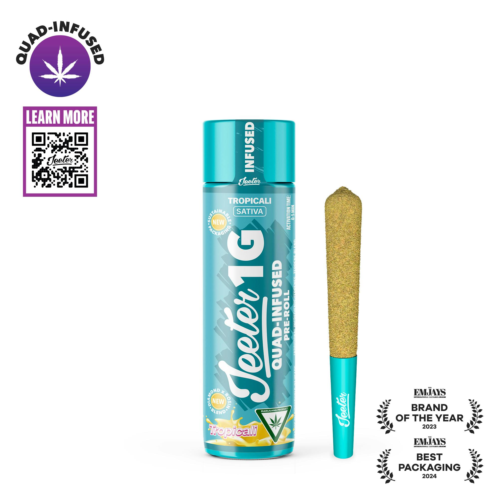 Jeeter Joint | Quad-Infused - Tropicali thumbnail 2