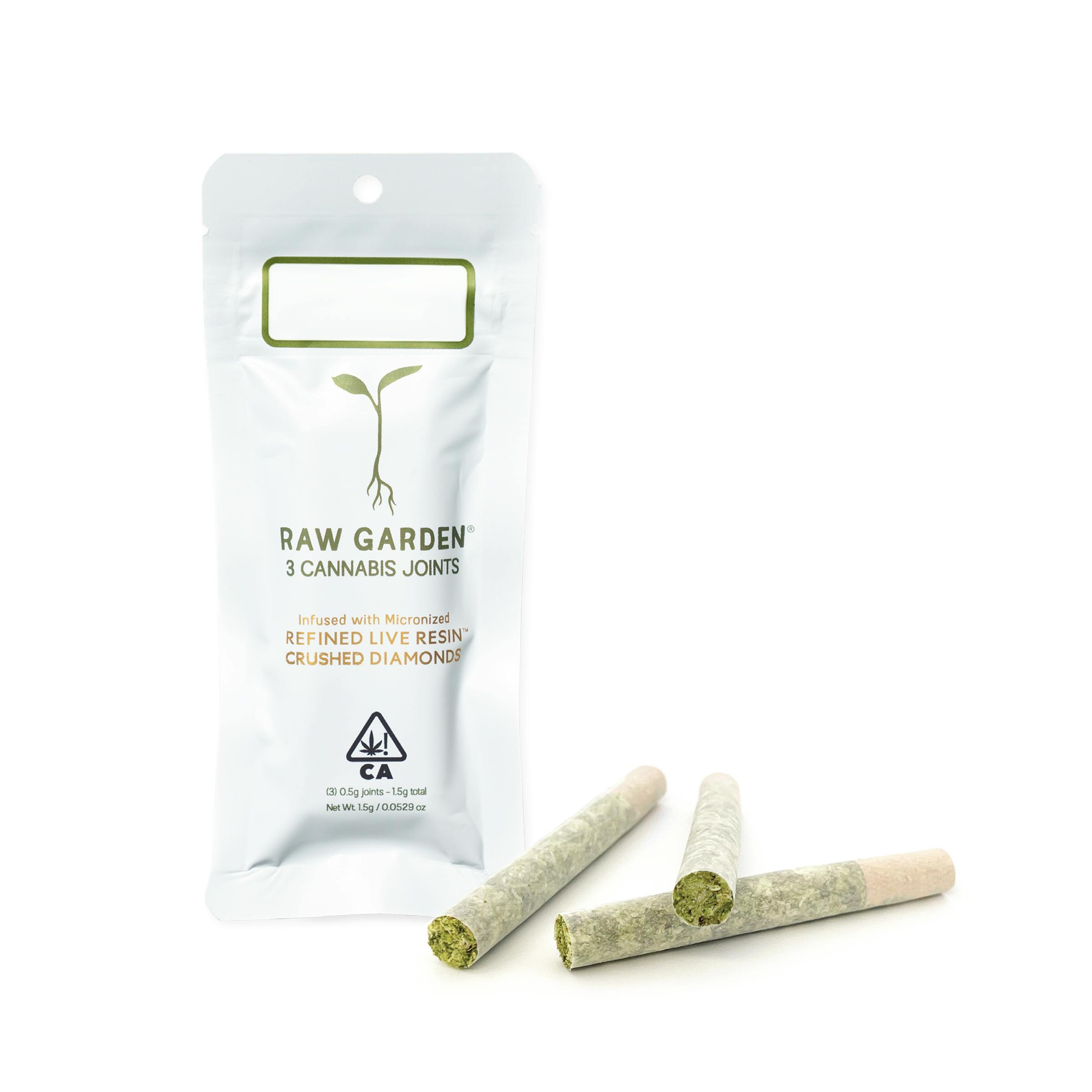 Funkin' Slurm Refined Live Resin™ Crushed Diamonds Infused (3) 0.5g Joints - image 1