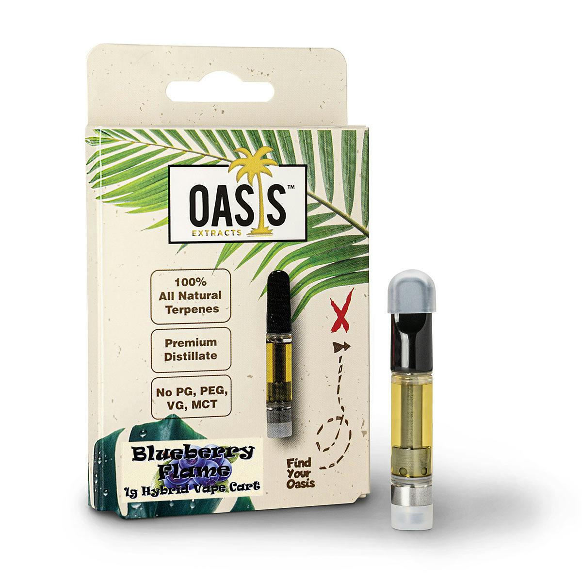 Oasis | Blueberry Flame 1g 510 Cart - image 2