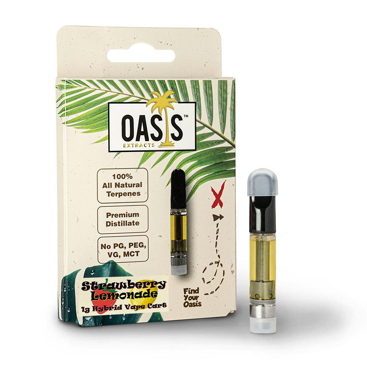Oasis | Strawberry Lemonade 1g 510 Cart - image 1