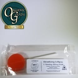 Strawberry Lollipop made with Hash Rosin and Premium Concentrates 100mg - image 1