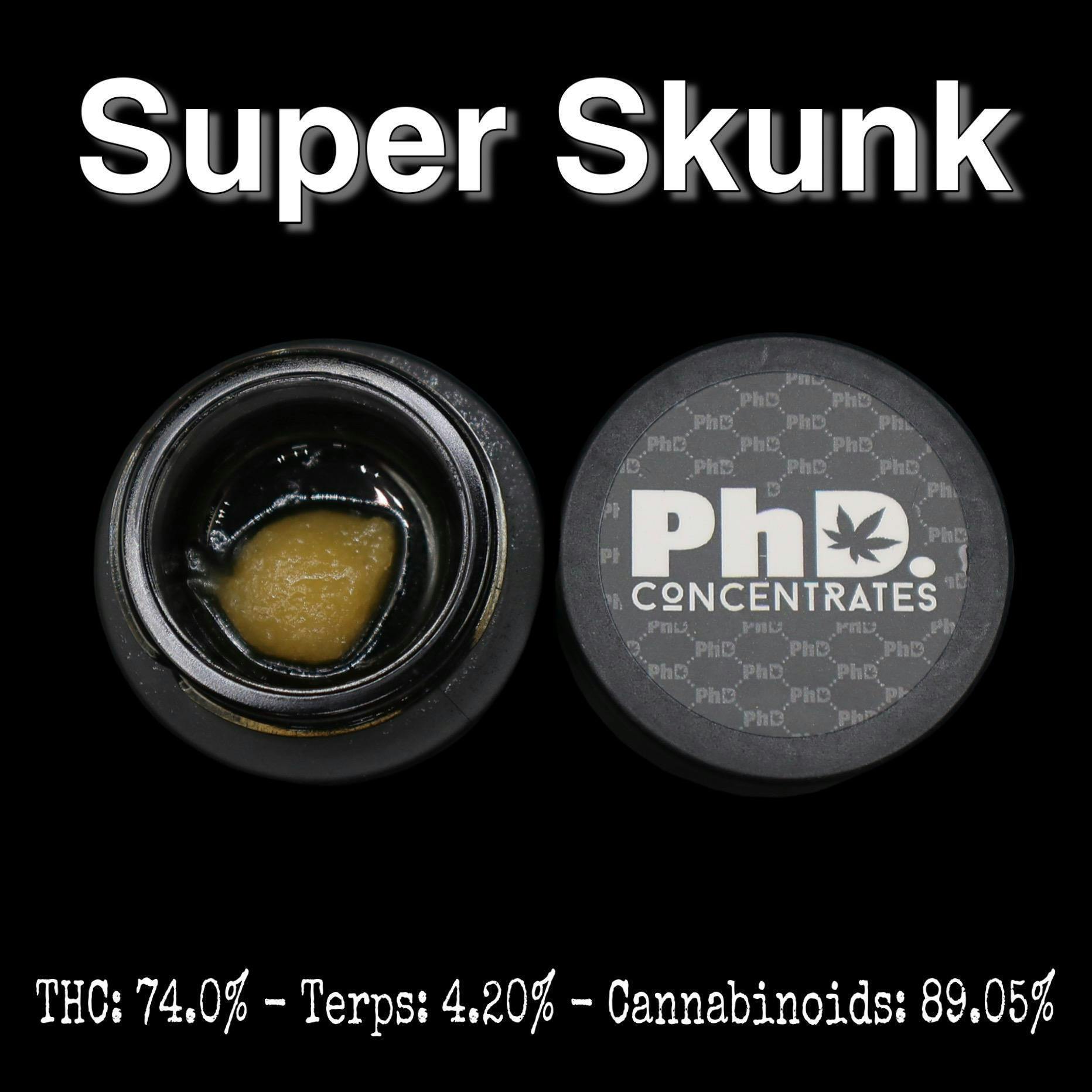 PhD Concentrate 1 gram - Super Skunk Badder-74% THC - image 1
