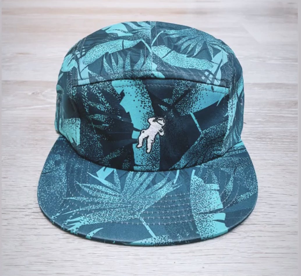 Green Tropic 5-Pannel Hat - image 1