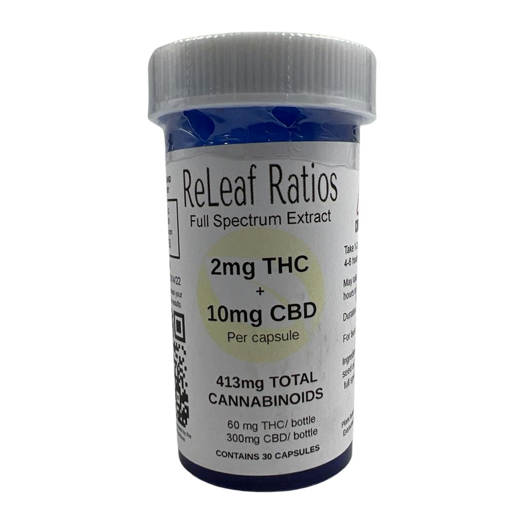 2mg THC : 10mg CBD Capsules (30 Per Bottle) - image 1