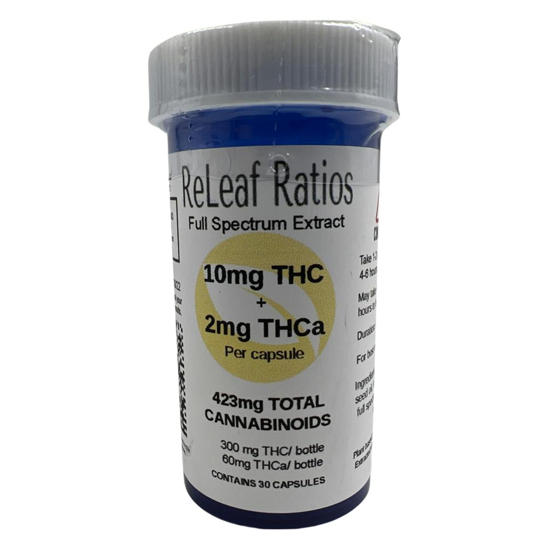 10mg THC : 2mg THCA Capsules (30 Per Bottle) - image 1