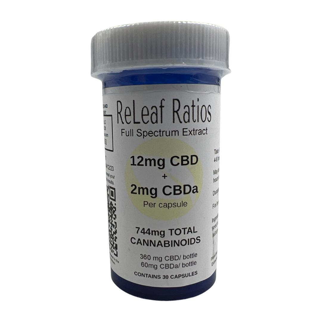 12mg THC : 2mg CBA Capsules (30 Per Bottle) - image 1