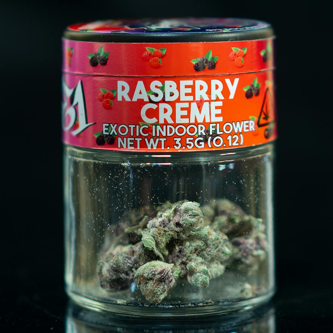 Blaze1 - Raspberry Creme Exotic Indoor Flower, Heady Grinder Jar Included - image 1
