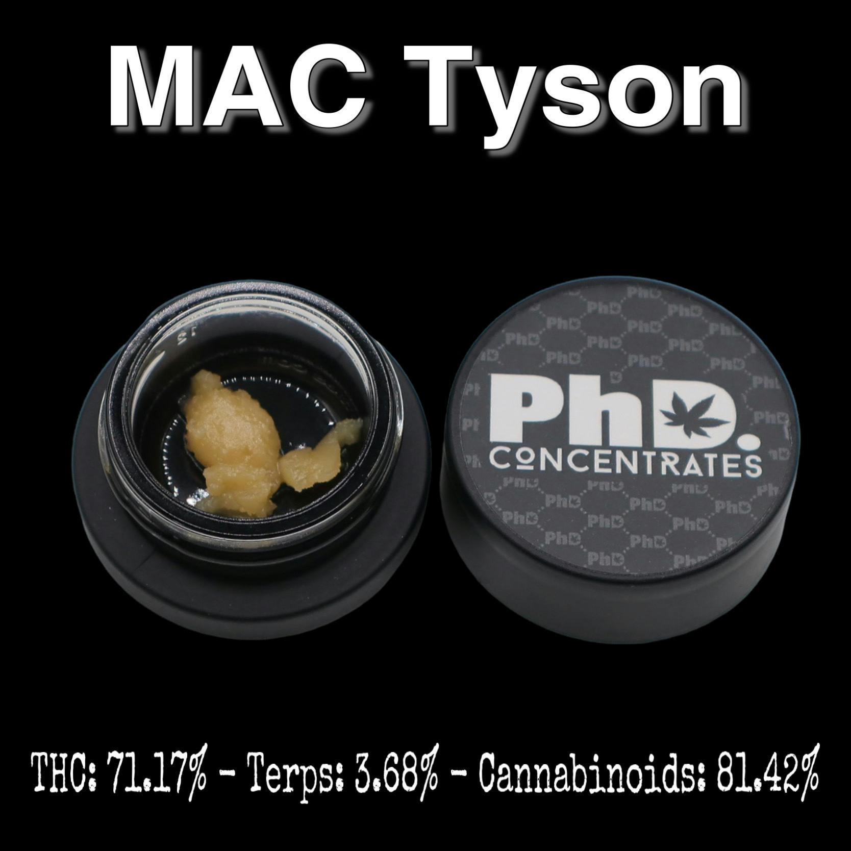 PhD Concentrate 1 gram - Mac Tyson Badder - 71.17% THC - image 1