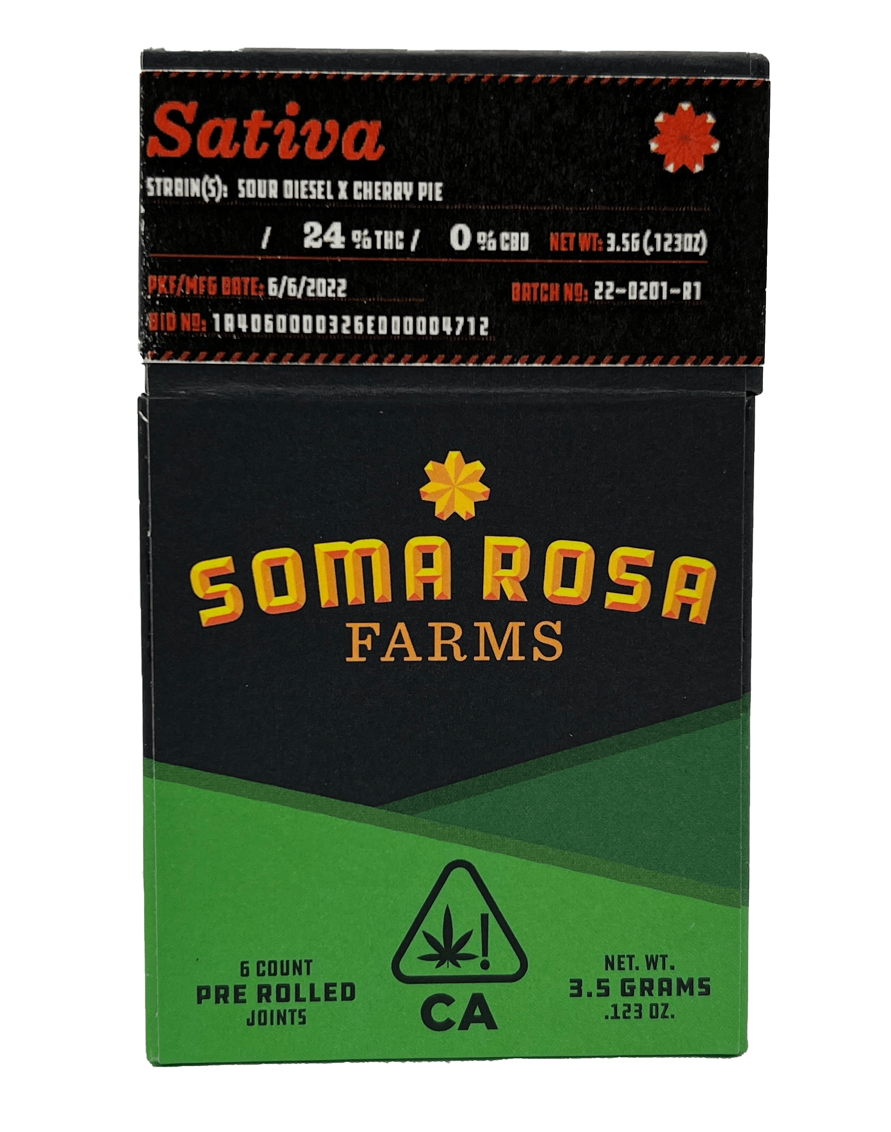 Sour Diesel x Cherry Pie - 6 pack Prerolls - image 1