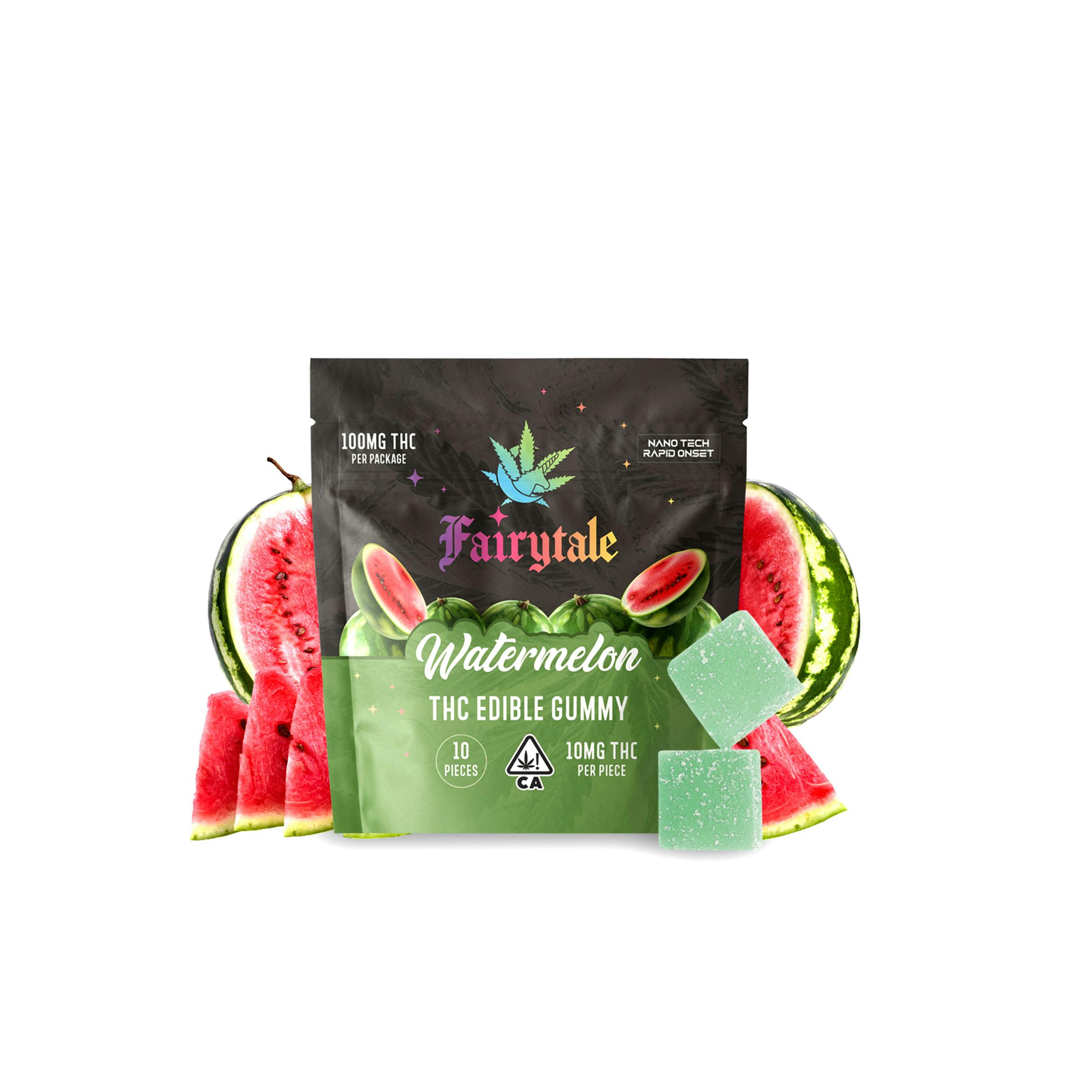 FAIRYTALE EDIBLES | "Watermelon" 100MG Total, 100% VEGAN, NANO THC! - image 1