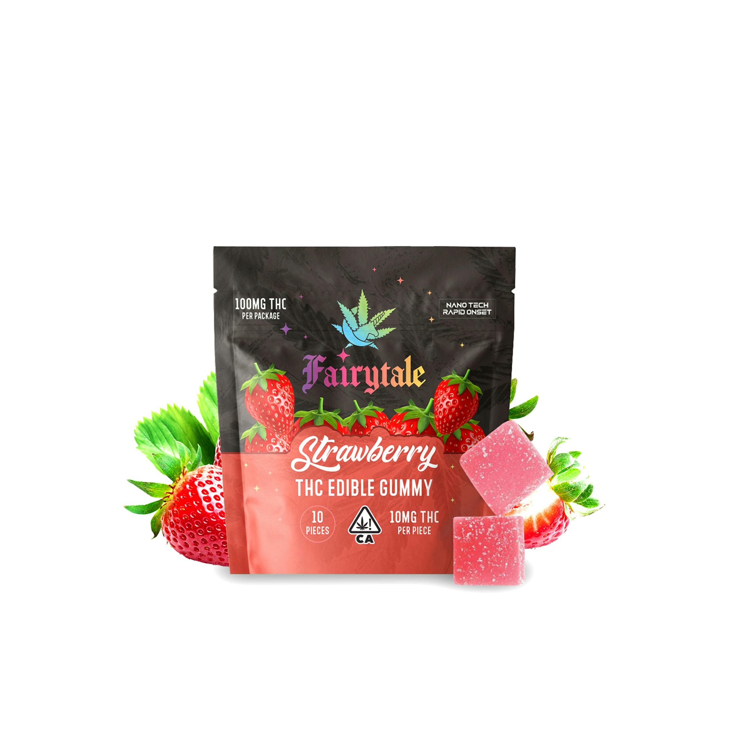 FAIRYTALE EDIBLES | "Strawberry" 100MG Total, 100% VEGAN, NANO THC! - image 1