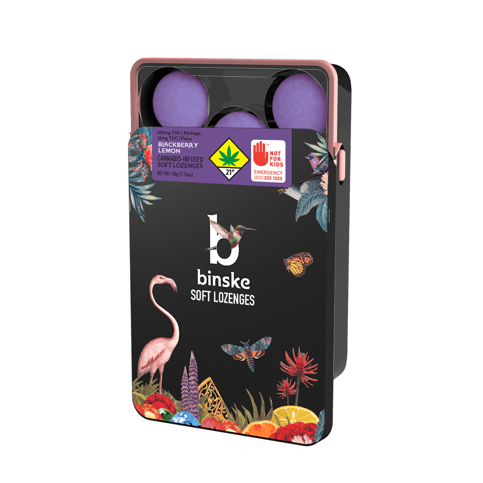 Blackberry Lemon Soft Lozenges 100mg - image 1