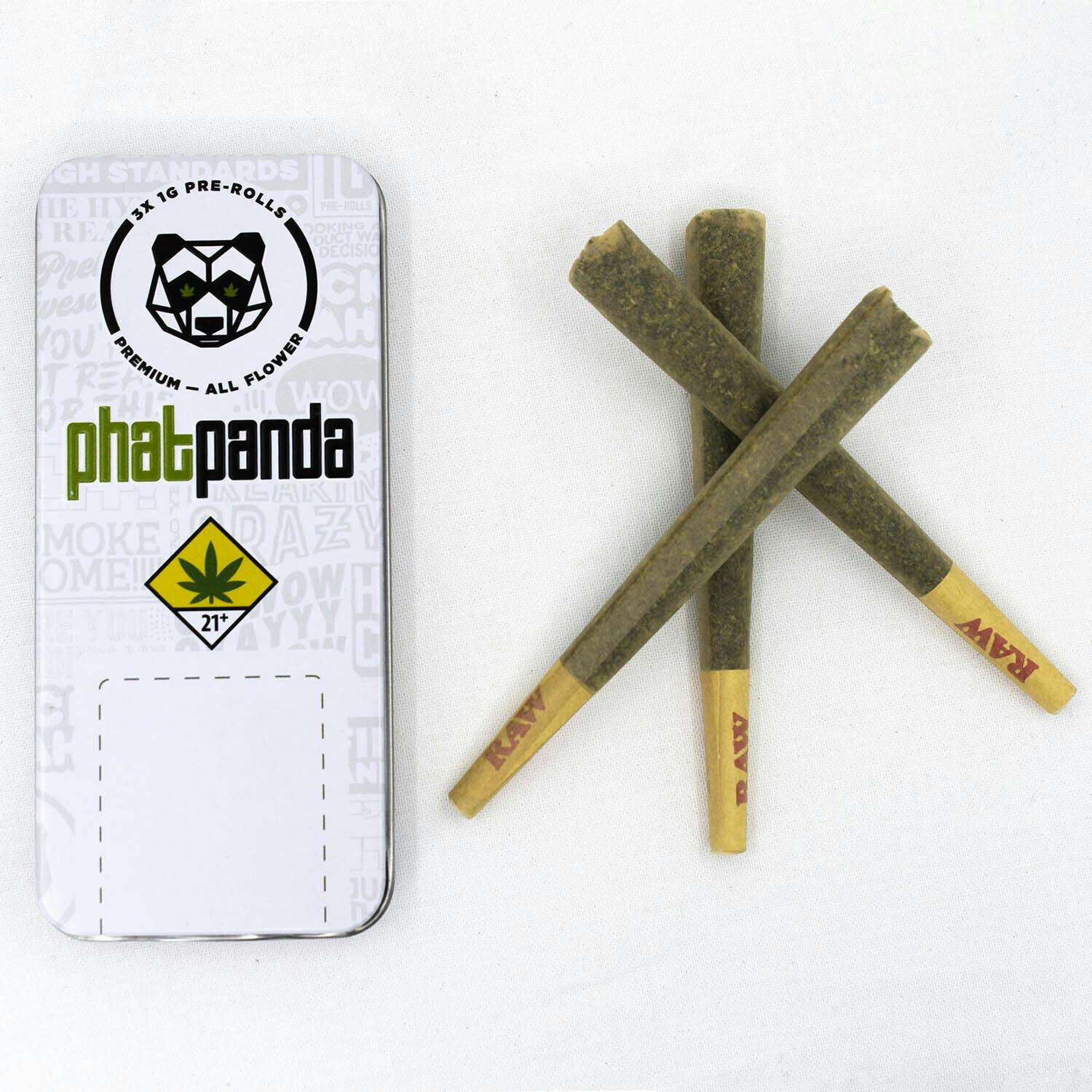 Sunset Sherbert Panda Tin Pre-Roll Pack (3 x 1g) - image 1