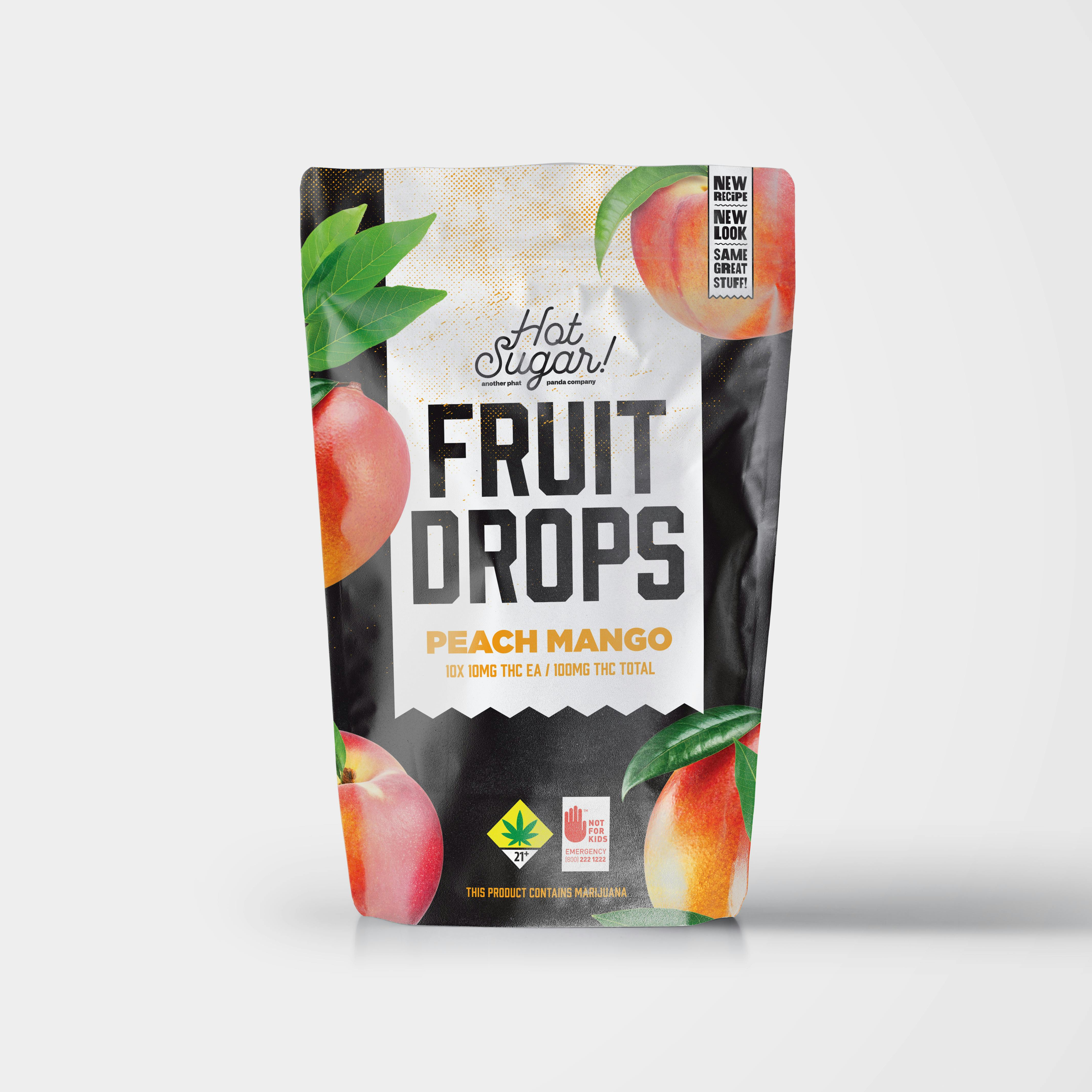 Sativa Live Resin Fruit Drops - Sour Peach Mango (100mg) - image 1