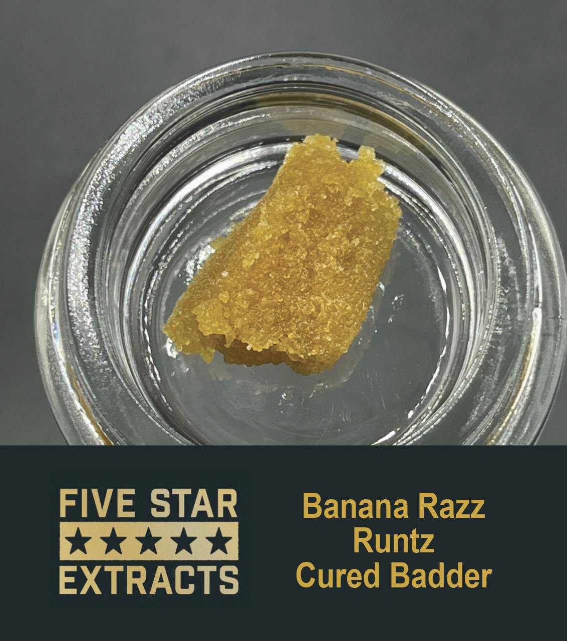 Five Star Extracts: Banana Razz Runtz - 1 Gram Cured Badder - image 1