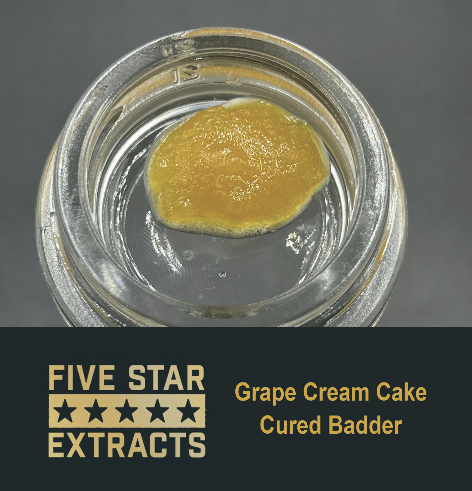 Five Star Extracts: Grape Cream Cake - 1 Gram Cured Badder - image 1