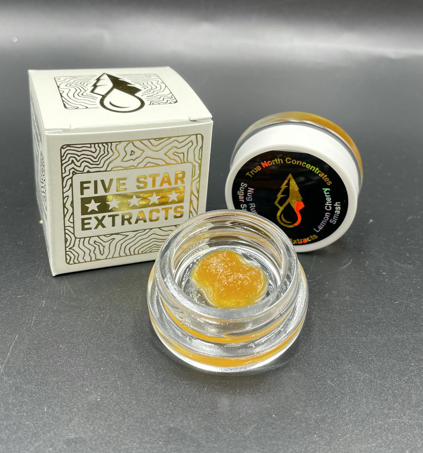 Five Star Extracts: Lemon Cherry Smash - 1 Gram Nug Run Sugar Sauce - image 1