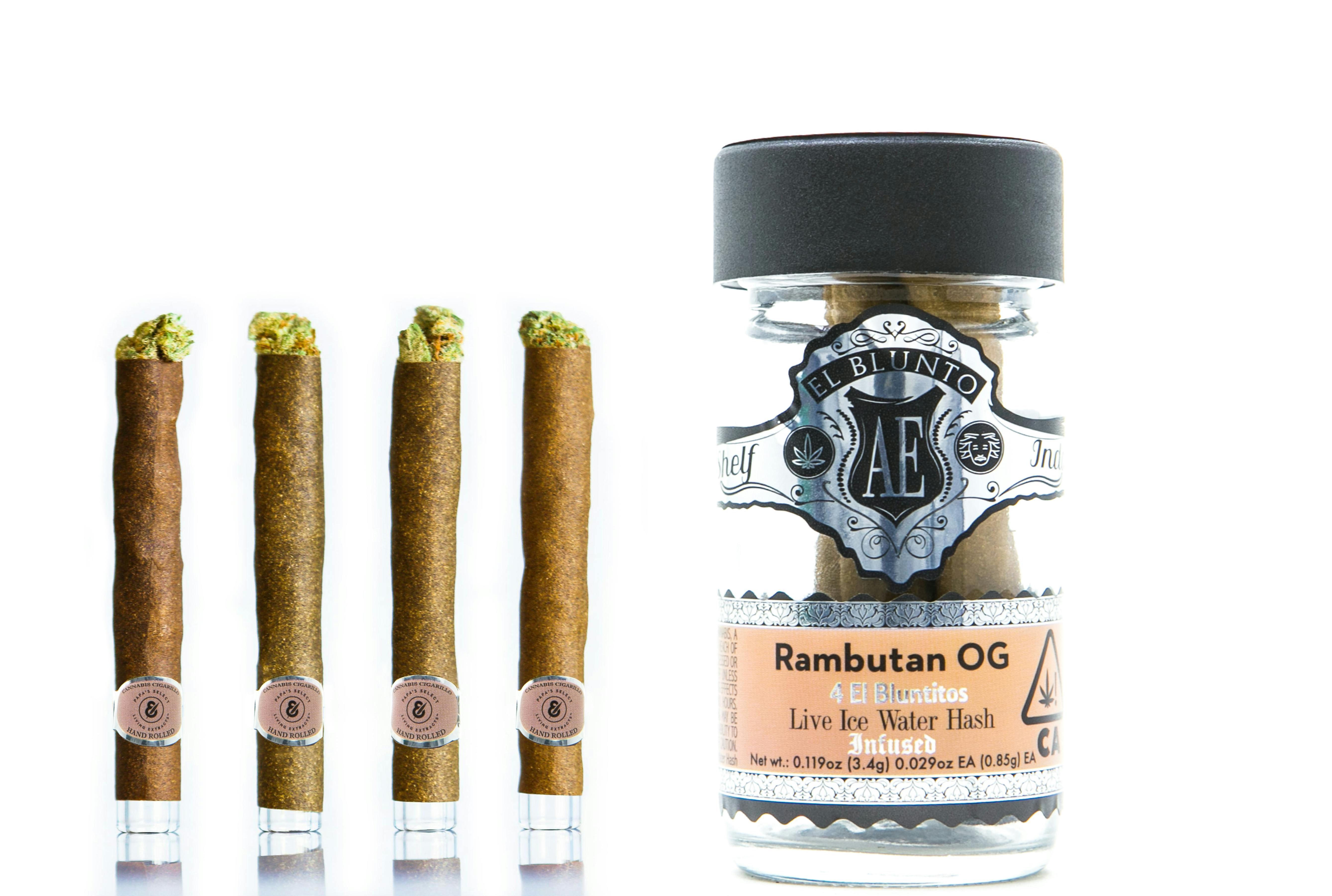 El Bluntito x Papa's Select - 4-Pack - Rambutan OG - Hash Infused - 4x .85G - image 1