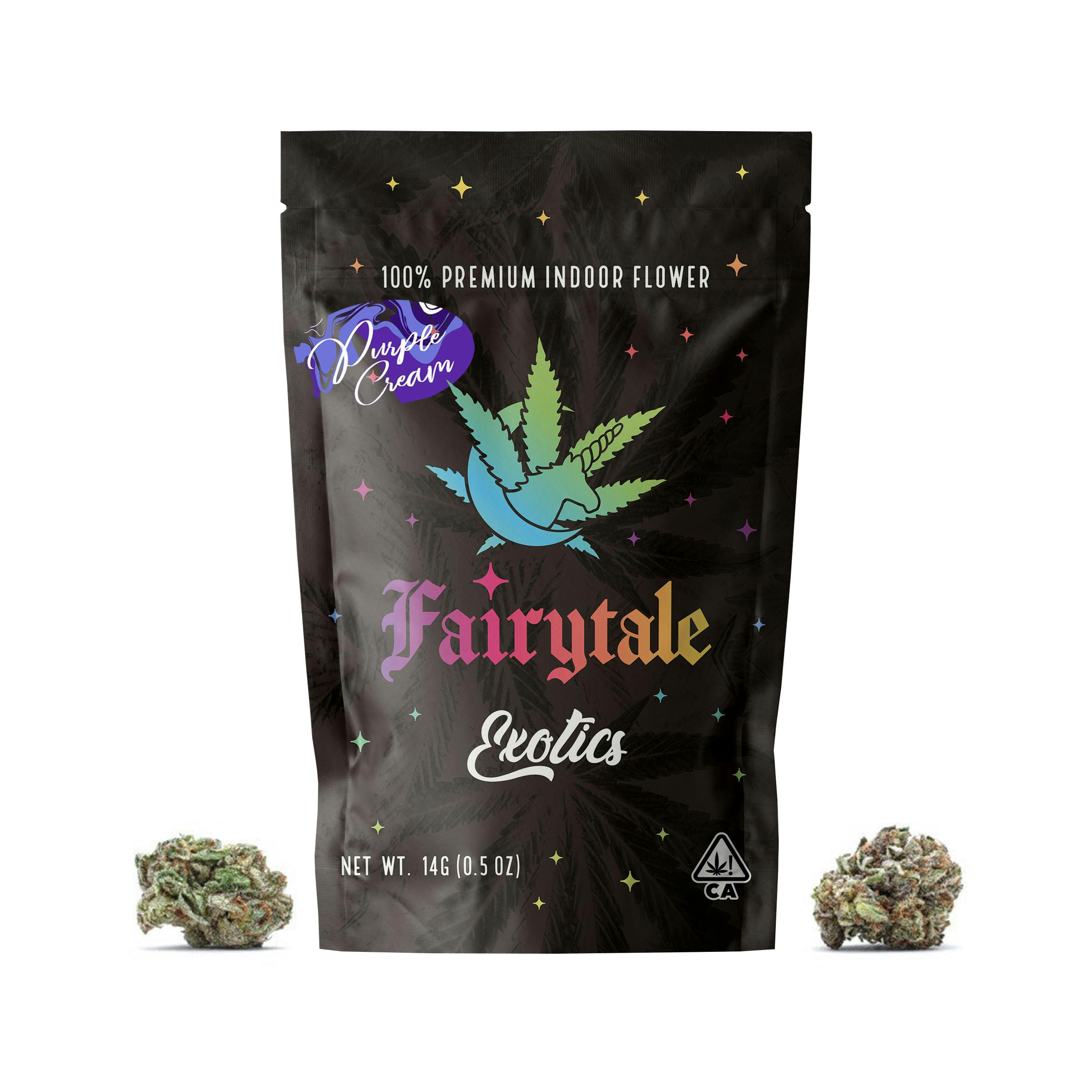 FAIRYTALE EXOTICS | 14 Gram Purple Cream Indoor SMALL NUGS (HYBRID) 27% THC - image 1