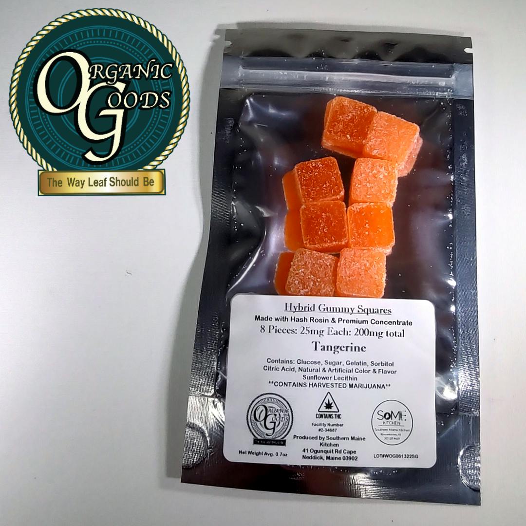200mg Hybrid Tangerine Gummies w/ Hash Rosin + Premium Concentrates - image 1