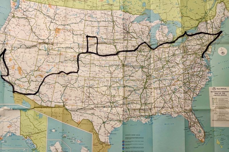 The Peace Pedalers’ Route across the U.S.