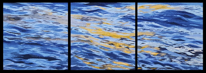 Time by Minna Rothman - 18x56 triptych