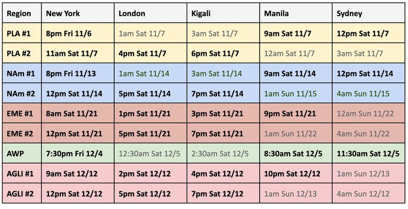 Timetable